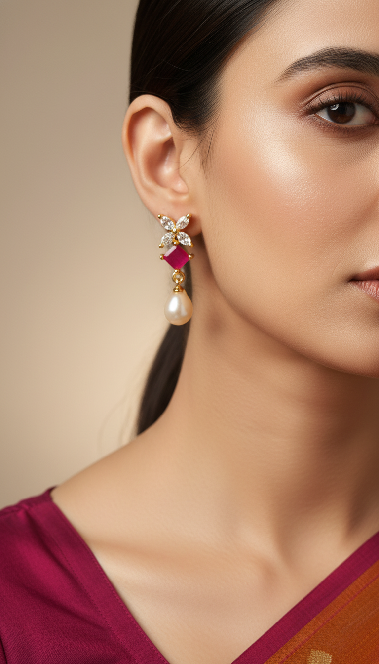 Fresh Water Pearl Earrings